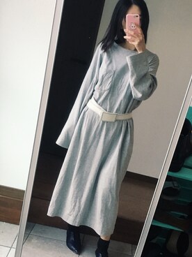 「bodco(ボッコ)のアイテム」を使った、keenaさん(レディース・156cm)の春コーディネート