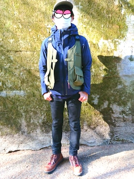 「DESCENTE」｜「アイテム（その他アウター）」を使った、kawagenさん（メンズ・167cm）の春コーディネート