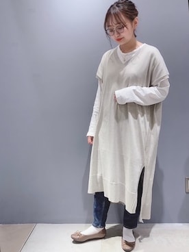 「テーパードデニム」｜sayaaさん（レディース・155cm）の春コーディネート