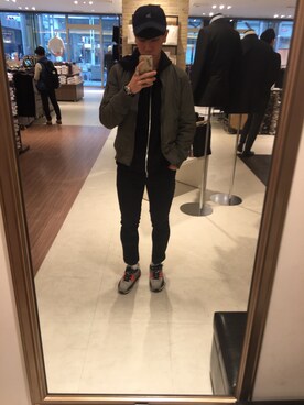 「L.H.P（エルエイチピー）のアイテム（スタジャン）」を使った、ISSEYさん（メンズ・170cm）の冬コーディネート