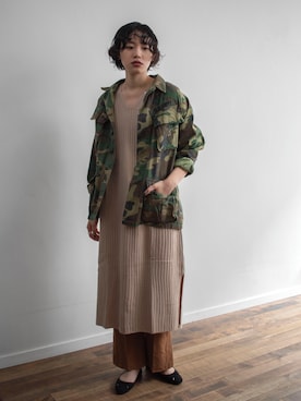 「UNIQLO（ユニクロ）のアイテム（ワンピース/ドレス）」を使った、kiyokaさん（レディース・173cm）の冬コーディネート