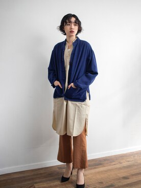 「UNIQLO（ユニクロ）のアイテム（ワンピース/ドレス）」を使った、kiyokaさん（レディース・173cm）の冬コーディネート