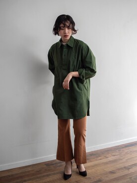 「大人古着」｜「アイテム（パンツ）」を使った、kiyokaさん（レディース・173cm）の春コーディネート