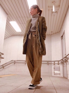「Right-on（ライトオン）のアイテム（MA-1）」を使った、Azさん（レディース・153cm）の秋コーディネート