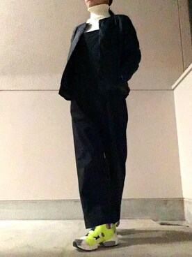 「無印良品（ムジルシリョウヒン）のアイテム（ブルゾン）」を使った、Azさん（レディース・153cm）の冬コーディネート