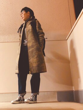 「LOUNGEDRESS（ラウンジドレス）のアイテム（ジャケット/アウター）」を使った、Azさん（レディース・153cm）の冬コーディネート