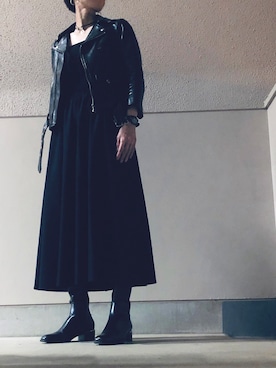 「アイテム（ワンピース/ドレス）」を使った、Azさん（レディース・153cm・40代）の秋コーディネート