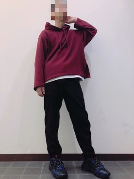 「アイテム（スラックス）」を使った、keniyaさん（メンズ・163cm・10代）の秋コーディネート