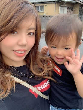 「MOUSSY（マウジー）のアイテム」を使った、なぁりぃ☻さん（キッズ・153cm）の春コーディネート