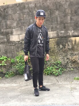 「Ocean Pacific（オーシャンパシフィック）のアイテム（帽子）」を使った、たっくんさん（メンズ・168cm）の冬コーディネート