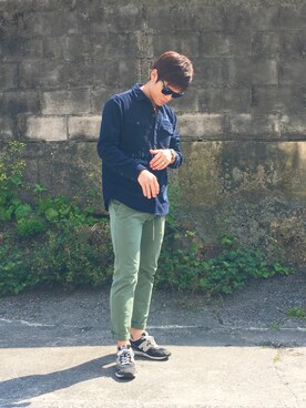 「BACK NUMBER（バックナンバー）のアイテム（チノパンツ）」を使った、たっくんさん（メンズ・168cm）の春コーディネート