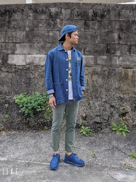 「GLOBAL WORK（グローバルワーク）のアイテム（カバーオール）」を使った、たっくんさん（メンズ・168cm）の冬コーディネート