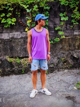 「NEW BALANCE（ニューバランス）の【New Balance】 CRT300 スニーカー（スニーカー）」を使った、たっくんさん（メンズ・168cm）の夏コーディネート