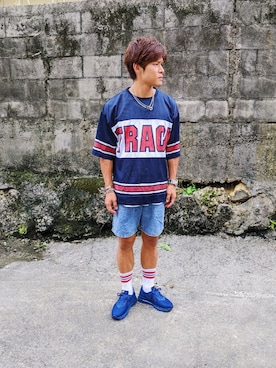 「ROCK STE（ロクステ）のアイテム」を使った、たっくんさん（メンズ・168cm）の秋コーディネート