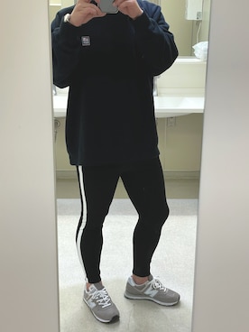 「FREAK'S STORE（フリークスストア）のアイテム（スウェット、ブラック系）」を使った、🐰🔎hiroさん（メンズ・179cm）の春コーディネート