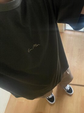 「EN MERのアイテム（Tシャツ/カットソー、グリーン系）」を使った、🐰🔎hiroさん（メンズ・179cm）の夏コーディネート