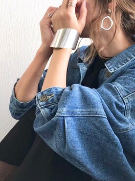 「Aco Design（アコデザイン）のアイテム（ジャケット/アウター）」を使った、chappyさん（レディース・160cm）の秋コーディネート