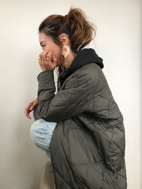 「キルティングコート」｜chappyさん（レディース・160cm）の秋コーディネート