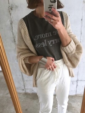 「Aco Design（アコデザイン）のアイテム」を使った、chappyさん（レディース・160cm）の春コーディネート