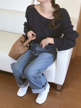 「アシメニット」｜chappyさん（レディース・160cm）の冬コーディネート