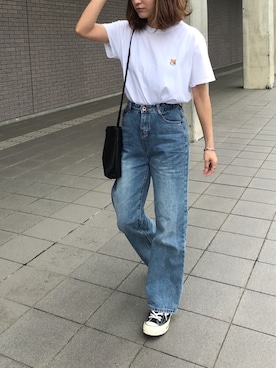 「ACT（アクト）のアイテム（パンツ）」を使った、chappyさん（レディース・160cm）の夏コーディネート