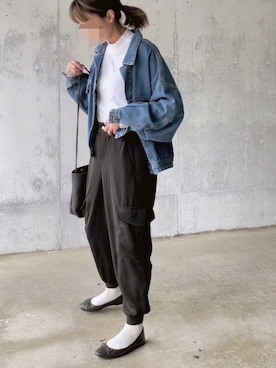 「Aco Design（アコデザイン）のアイテム（ジャケット/アウター）」を使った、chappyさん（レディース・160cm）の春コーディネート