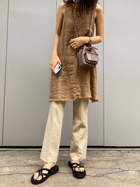 「used mix」｜「アイテム（サンダル）」を使った、りさん（レディース・162cm）の夏コーディネート