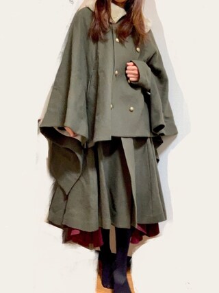 ha|za|ma 経年真価のジャケットコート グリーン hazama（hazama 経年  