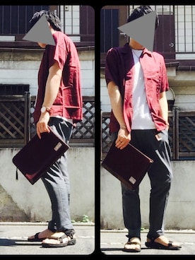 「アイテム（バングル/リストバンド）」を使った、yuki*さん（メンズ・178cm・20代）の夏コーディネート