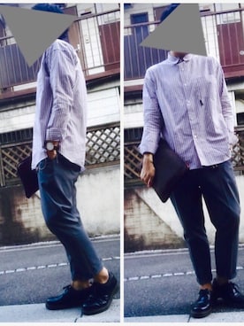 「アイテム（バングル/リストバンド）」を使った、yuki*さん（メンズ・178cm・20代）の秋コーディネート