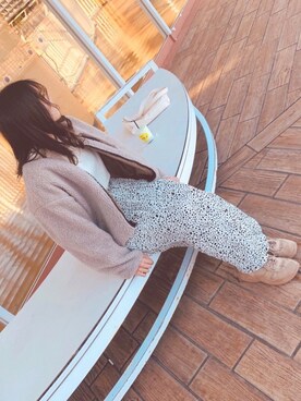 「topic luxe（トピックラックス）のアイテム」を使った、やんさん（レディース・153cm）の冬コーディネート