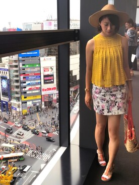 「日常」｜「アイテム（アナログ腕時計）」を使った、calbeeさん（レディース・158cm）の夏コーディネート