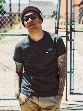 「CRIMIE（クライミー）のアイテム」を使った、TAKE(GARDEN CREW)さん（メンズ・170cm）の冬コーディネート