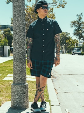 「CRIMIE（クライミー）のアイテム」を使った、TAKE(GARDEN CREW)さん（メンズ・170cm）の春コーディネート