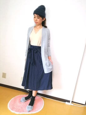 「EGOIST（エゴイスト）のアイテム（帽子）」を使った、ゆんさん（レディース・162cm）の秋コーディネート