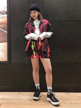 「EYTYS（エイティス）のアイテム」を使った、Shihoさん（レディース・156cm）の春コーディネート