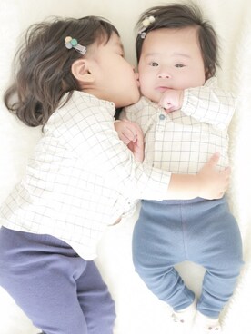 「写真撮影」｜aiiiiさん（キッズ・90cm）の冬コーディネート