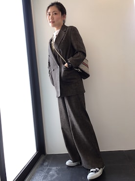 「Ungrid（アングリッド）のアイテム（ピアス（両耳用））」を使った、emihcさん（レディース・165cm）の春コーディネート