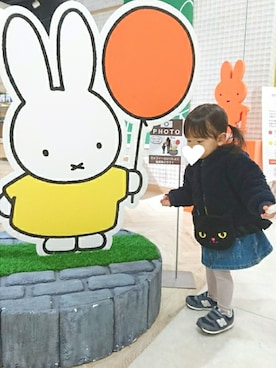 「アイテム（ジャンパースカート）」を使った、ho◡̈さん（キッズ・90cm）の冬コーディネート