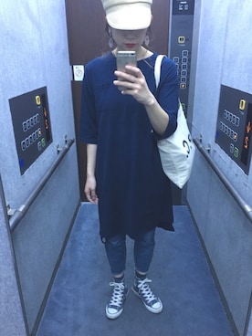 「Factor=（ファクターイコール）のアイテム（ワンピース/ドレス）」を使った、ハナさん（レディース・165cm）の春コーディネート