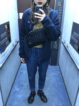 「ポーター」｜「アイテム（ブルゾン）」を使った、ハナさん（レディース・165cm）の秋コーディネート