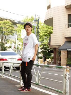「Subciety（サブサエティ）のアイテム（アクセサリー）」を使った、Yutoさん（メンズ・176cm）の夏コーディネート