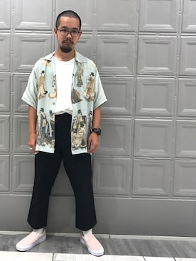 「アイテム（スラックス）」を使った、shotaさん（メンズ・165cm・20代）の夏コーディネート