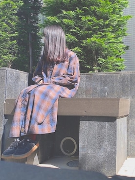 「PENDLETON（ペンドルトン）のアイテム（ワンピース/ドレス）」を使った、かたかなさん（レディース・148cm）の春コーディネート