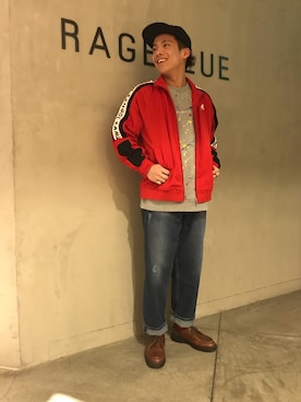 「RAGEBLUE（レイジブルー）のアイテム（その他アウター）」を使った、阿部さん（メンズ・170cm）の冬コーディネート