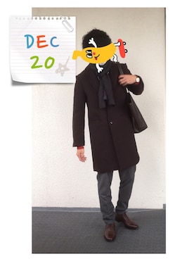「BLISS POINT（ブリスポイント）のアイテム（ジャケット/アウター）」を使った、ゆーちゃんさん（メンズ・172cm）の冬コーディネート