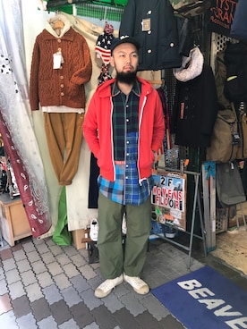 「narifuri（ナリフリ）のアイテム」を使った、すずき ともたかさん（メンズ・183cm）の冬コーディネート