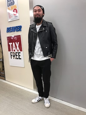 「BURLAP OUTFITTER（バーラップアウトフィッター）のアイテム」を使った、すずき ともたかさん（メンズ・183cm）の冬コーディネート