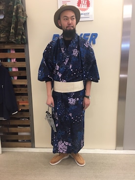 「夏祭り」｜すずき ともたかさん（メンズ・183cm・20代）の春コーディネート
