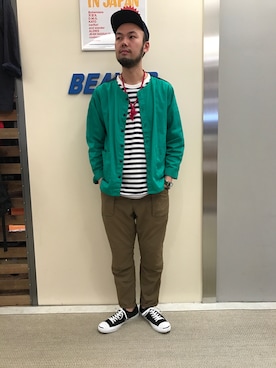 すずき ともたかさん（メンズ・183cm）の春コーディネート